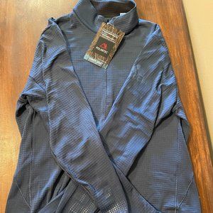 Adidas Mens Clima Heat Zip Tee Size L